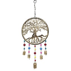 ORIGEN Home Decor - Colgante Árbol vida  Decoracion | Colgantes Metal gis - 60x2x25 cm