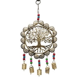 ORIGEN Home Decor - Colgante Árbol vida  Decoracion | Colgantes Metal gis - 40x2x21 cm