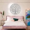 Signes Grimalt By Sigris - Decoración de Pared | Arbol de la Vida Pared - 82cmx1 cmx82 cm, Metal - Color Gris