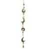 ORIGEN Home Decor - Colgante Sol-Luna  Decoracion | Colgantes Metal Dorado - 95x2x8 cm