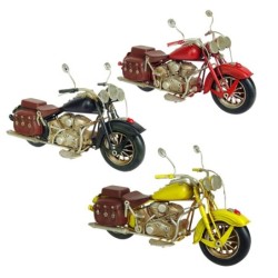 By SIGRIS Modelismo Vehículos Terrestres Multicolor de Metal 15*11*27cm Set de 3 Unidades Motocicleta Set 3 U