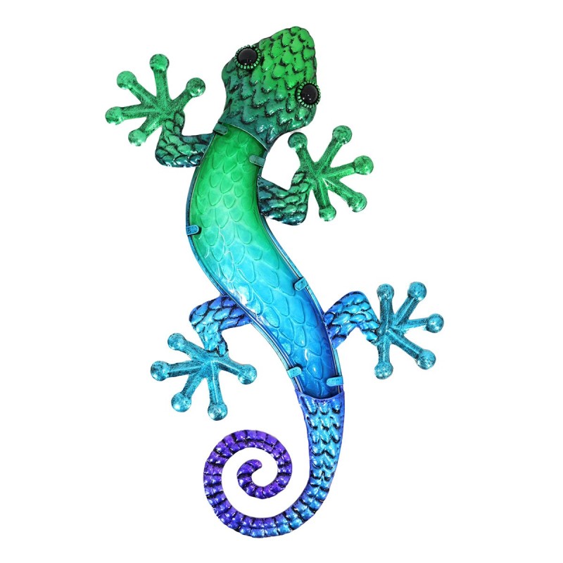 ORIGEN Home Decor - Adorno Pared Lagarto  Adorno Pared | Jardin Azul - 38x2x22 cm