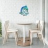 ORIGEN Home Decor - Adorno pared delfin  Adorno Pared | Jardin Azul - 30x2x26 cm