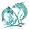 ORIGEN Home Decor - Adorno pared delfines  Adorno Pared | Jardin Azul - 48x2x47 cm