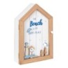 ORIGEN Home Decor - Llavero beach  Adorno Pared | Cuelgallaves Marrón - 28x7x19 cm