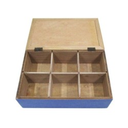 ORIGEN Home Decor - Organizador Té Beach  Cocina | Te Azul - 8x16x24 cm