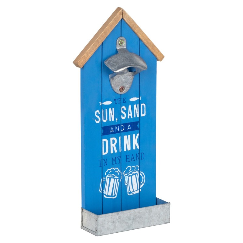 ORIGEN Home Decor - Abridor botellas sun/sand  Cocina | Abrebotellas Azul - 30x4x14 cm