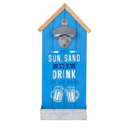 ORIGEN Home Decor - Abridor botellas sun/sand  Cocina | Abrebotellas Azul - 30x4x14 cm