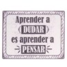 ORIGEN Home Decor - Adorno Pared Frases Vida  Adorno Pared | Placas Metal Gris - 25x0x33 cm