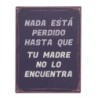 ORIGEN Home Decor - Adorno Pared Frases Vida  Adorno Pared | Placas Metal Negro - 33x0x25 cm