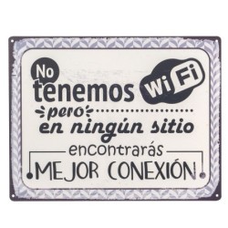 ORIGEN Home Decor - Adorno Pared Frases Vida  Adorno Pared | Placas Metal Blanco - 33x0x25 cm