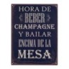 ORIGEN Home Decor - Adorno Pared Frases Vida  Adorno Pared | Placas Metal Negro - 33x0x25 cm