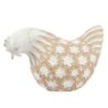 ORIGEN Home Decor - Figura Gallina  Figuras | Animales Marrón - 12x10x19 cm