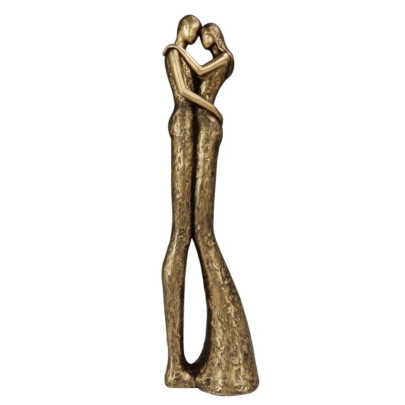 ORIGEN Home Decor - Figura Pareja  Figuras | Bronce Dorado - 32x6x8 cm