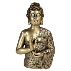 ORIGEN Home Decor - Figura Buda  Figuras | Budas Dorado - 23x10x14 cm