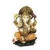 Signes Grimalt By Sigris - Figuras Decorativas | Figura Dios Ganesha Resina - 16 x 9 x 10  cm | Color: Blanco