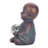 ORIGEN Home Decor - Figura Monje  Figuras | Budas Gris - 22x15x15 cm