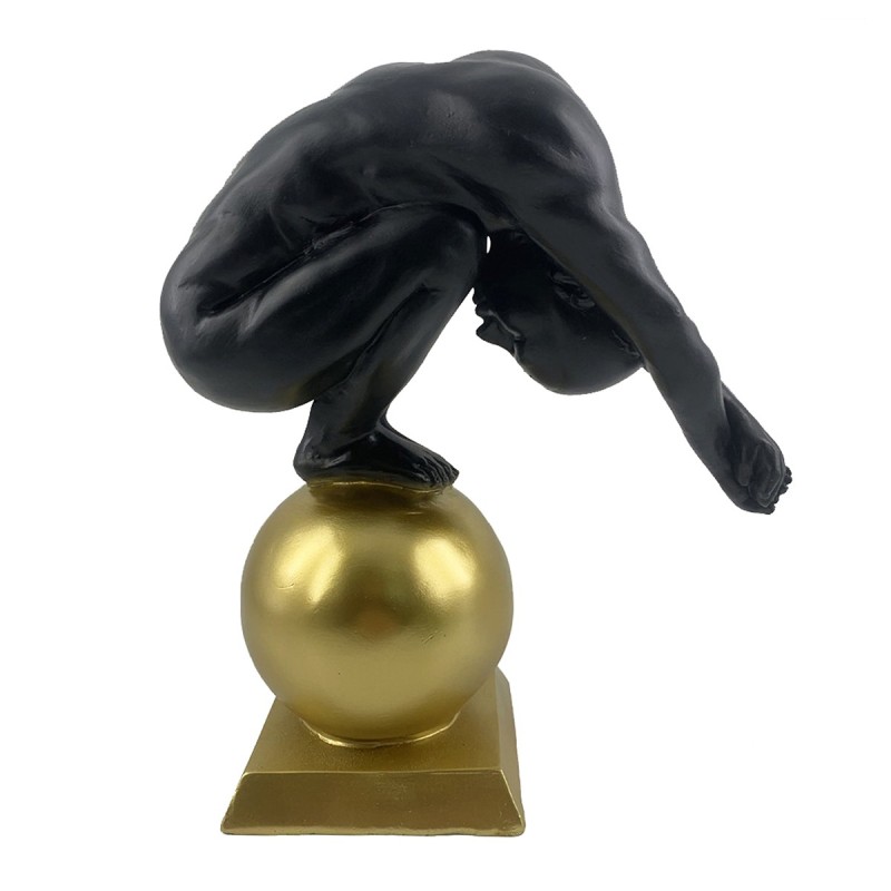 ORIGEN Home Decor - Figura Atleta  Figuras | Bronce Negro - 31x12x26 cm