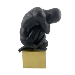 ORIGEN Home Decor - Figura Atleta  Figuras | Bronce Negro - 30x13x17 cm