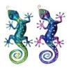 ORIGEN Home Decor - Adorno Lagarto Pack 2 Unidades Adorno Pared | Jardin Azul - 1x30x60 cm