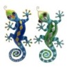 ORIGEN Home Decor - Adorno Lagarto Pack 2 Unidades Adorno Pared | Jardin Azul - 1x32x58 cm