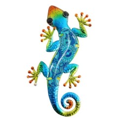 ORIGEN Home Decor - Adorno pared lagarto  Adorno Pared | Jardin Azul - 1x15x28 cm