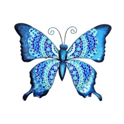 ORIGEN Home Decor - Adorno pared mariposa  Adorno Pared | Jardin Azul - 19x0x24 cm