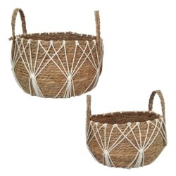 ORIGEN Home Decor - Cestas Almacenaje Pack 2 Unidades Decoracion | Cestas Marrón - 20x31x31 cm