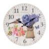 ORIGEN Home Decor - Reloj Lavanda  Adorno Pared | Relojes Lila - 34x4x34 cm