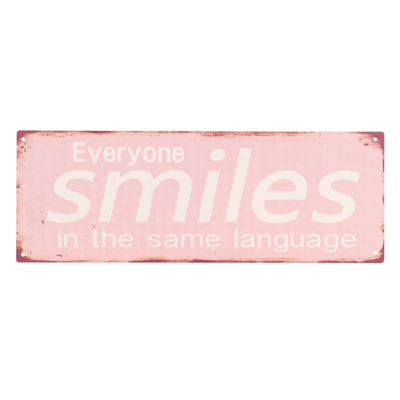 ORIGEN Home Decor - Adorno Pared Frases Vida  Adorno Pared | Placas Metal Rojo - 13x0x36 cm