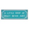 ORIGEN Home Decor - Adorno Pared Frases Vida  Adorno Pared | Placas Metal Azul - 13x0x36 cm