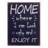 ORIGEN Home Decor - Adorno Pared Frases Vida  Adorno Pared | Placas Metal Negro - 33x0x25 cm