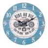 ORIGEN Home Decor - Reloj Moto  Adorno Pared | Relojes Azul - 34x4x34 cm