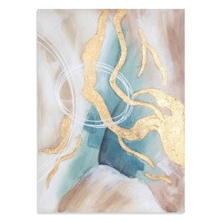 ORIGEN Home Decor - Cuadro abstracto  Adorno Pared | Cuadros Azul - 70x3x50 cm