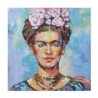 ORIGEN Home Decor - Cuadro mujer Frida  Adorno Pared | Cuadros Azul - 80x3x80 cm