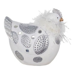 Signes Grimalt By SIGRIS - Figura Gallina Blanco de Resina | Figura de Gallina Figuras De Resina Para Jardin Figura Resina Decor