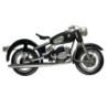 ORIGEN Home Decor Adorno Pared Moto Harley Placas Metal | Placa de Metal Negro - 48x97x4cm