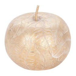 ORIGEN Home Decor Figura Manzana Varios | Figura de Manzana Beige - 12x17x17cm