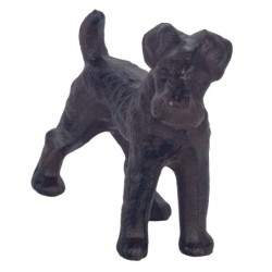 ORIGEN Home Decor Figura Perrro Animales | Figura de Perro Negro - 16x20x7cm