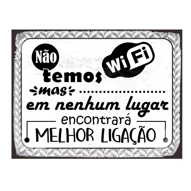 ORIGEN Home Decor Adorno pared portugues Placas Metal | Placa de Metal Blanco Rectangular - 25x33x1cm