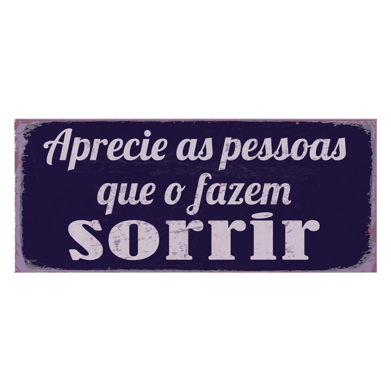 ORIGEN Home Decor Adorno pared portugues Placas Metal | Placa de Metal Negro Rectangular - 13x31x1cm