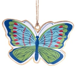 ORIGEN Home Decor Colgante mariposa 4 U Colgantes | Colgante Multicolor - 11x13x1cm