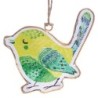 ORIGEN Home Decor Colgante pajaro 4 U Colgantes | Colgante Multicolor - 9x10x1cm