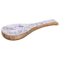 ORIGEN Home Decor Cuchara lavanda Posavasos | Cuchara Marrón - 3x25x9cm