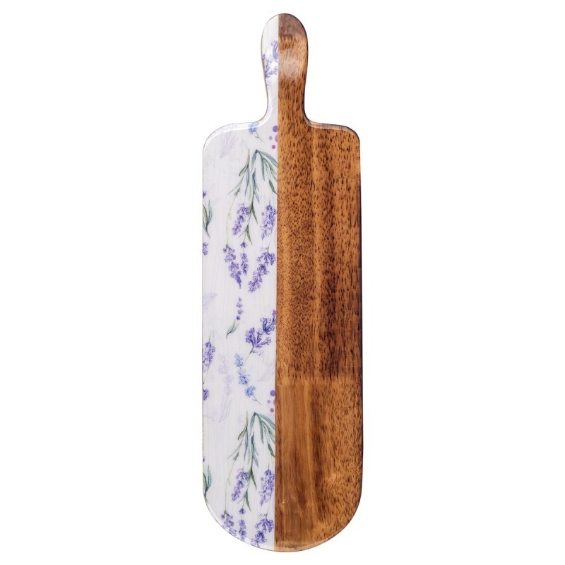 ORIGEN Home Decor Tabla de cortar lavanda Cajas Y Bandejas | Tabla Marrón Rectangular - 3x49x15cm