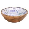 ORIGEN Home Decor Bowl lavanda Cajas Y Bandejas | Cuenco Bol Marrón Redondo - 7x15x15cm