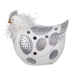 Signes Grimalt By SIGRIS - Figura Gallina Blanco de Resina | Figura de Gallina Figuras De Resina Para Jardin Figura Resina Decor