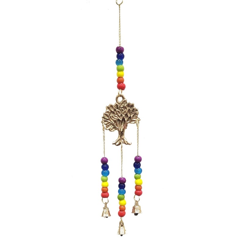 ORIGEN Home Decor Adorno Movil arbol de vida Colgantes Metal | Colgante de metal Multicolor - 30x5x2cm