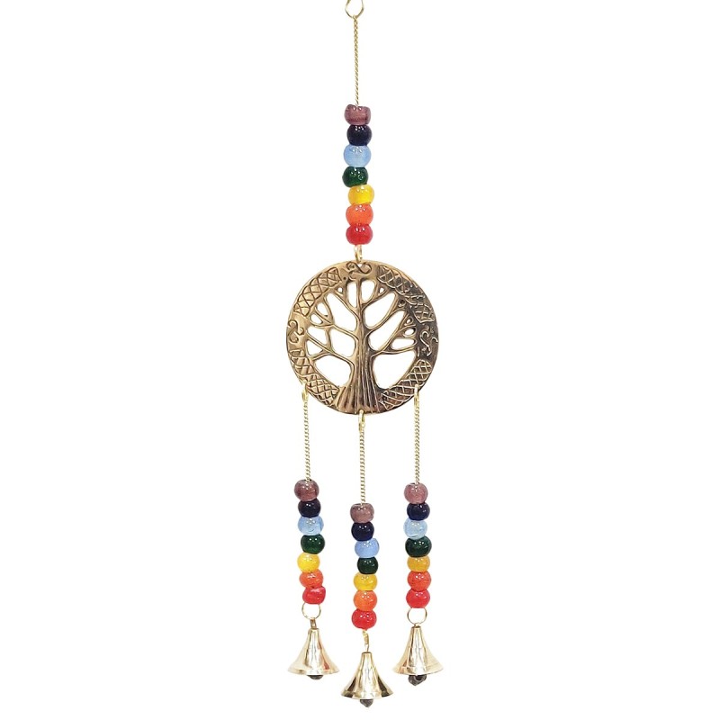 ORIGEN Home Decor Adorno Movil arbol de vida Colgantes Metal | Colgante de metal Multicolor - 35x8x2cm