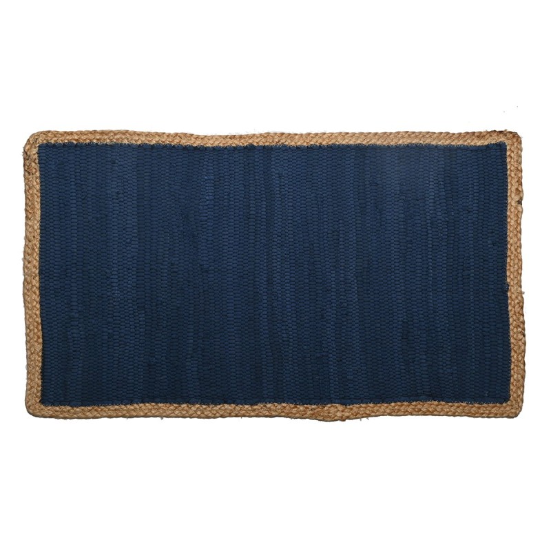 ORIGEN Home Decor Alfombra Alfombras | Alfombra de Entrada Azul Rectangular - 1x80x50cm